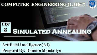 Lec8Simulated annealing  Artificial Intelligence  Computer Engineering [upl. by Nozicka442]