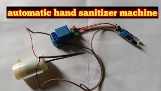 automatic sanitizer  automatic hand sanitizer machine homemade  automatic [upl. by Sidnala]