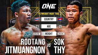 CRUSHING LEG KICKS 🥶🦵 Rodtang Jitmuangnon vs Sok Thy  Full Fight [upl. by Schmitz]