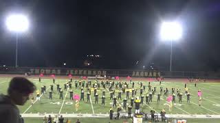 Thomas Jefferson High School Jaguar Marching Band Halftime vs McKeesport  9624 [upl. by Hurwit968]