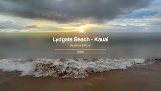 Sunrise at Lydgate Beach Kauai Hawaii [upl. by Sivrahc]