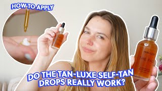 I Tried the 25 TANLUXE THE FACE Illuminating SelfTan Drops Full Review  Take My Money [upl. by Aerdied]