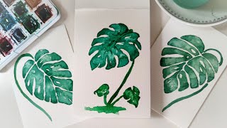 Aquarell Postkarten  DIY  Watercolor Postcards [upl. by Hunter]