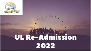 UL Readmission 2022  How to upload documents at UL  UL Check Status [upl. by Petronia428]