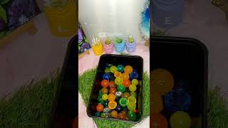 Making Big Orbeeze Ball Water Lamp Light🍡🪔💫 shorts asmulticreativity diy crafts [upl. by Hardy454]