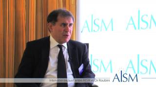 Interview Nouriel Roubini lors de la conférence AISM au Pavillon Ledoyen [upl. by Ramedlav]