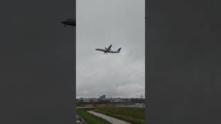 Large Air Canada plane landing [upl. by Nednarb346]