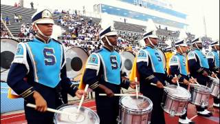 Southern University Drum Section 2014 vs Central Methodist [upl. by Attenov572]