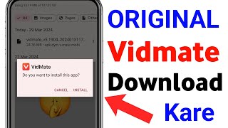 Original Vidmate Download Kare  Vidmate Download Kaise Kare  How To Download Original Vidmate [upl. by Elehcir]