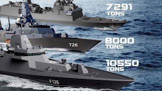 Super Frigates F126 vs Type26 vs FFG62  Why the F126 is so Big [upl. by Lionello542]