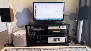 Modified Dynavox TPR3 with Gamut Di150 in power amp mode and modified Dynaudio A50 speakers [upl. by Nairda]