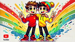 DreamSketch Studio is livequot🎨 How to Draw Two Best Friends 👯‍♂️  Fun amp Colorful Art Tutorial 🖍️✨quot [upl. by Howlond]