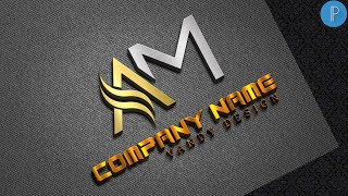 A M 3D logo design on pixellab tutorialVandy Design [upl. by Dierolf]