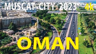 Muscat City  Oman 4K By Drone 2023 [upl. by Fraase899]