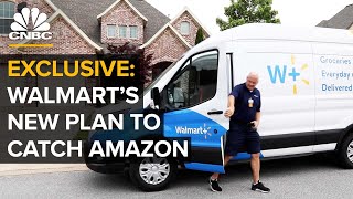 How Walmart Is Betting Big On Stores To Catch Amazon In Ecommerce [upl. by Erialcyram]