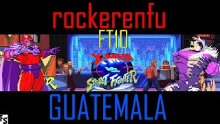 XMen vs Street Fighter  rockerenfu vs GUATEMALA Fightcade FT10 [upl. by Vachell664]