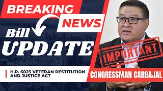 UPDATE HR 6023 Veteran Restitution amp Justice Act of 2023 VA disability compensation benefits [upl. by Inahs]