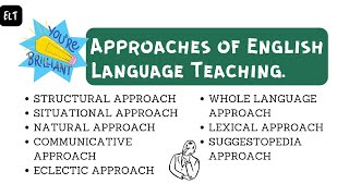 Approaches of English Language Teaching Structural Situational CLT  Easy explanation pedagogy [upl. by Prisilla]