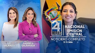 Noticiero de Ecuador Emisión Central 11112024 [upl. by Htide]