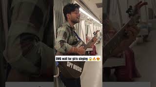 Live Singing with cute girls in metro 😍🚇🤯 [upl. by Han370]