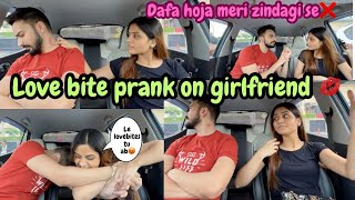 LOVEBITE PRANK ON GIRLFRIEND💋😍 RITIKA NE GUSSE ME KUCH GALAT KARDIYA🥵  SIMARR6000 [upl. by Notsew]