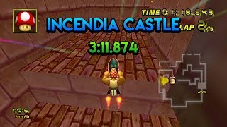 【MKW CT WR】 Incendia Castle  311874 [upl. by Brawley]