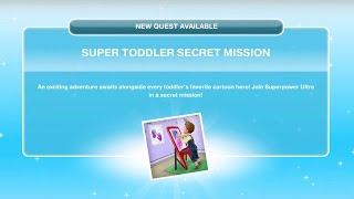 Sims Freeplay  Baby Steps Update 3  Super Toddler Secret Mission [upl. by Anirtac]