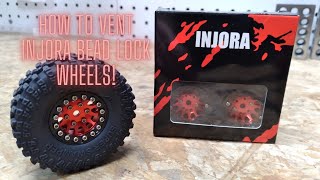 How to vent Injora bead lock wheels [upl. by Ayinat796]