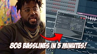 808 BASSLINE TUTORIAL  Best Method For Perfect 808 Bass Patterns and Placements in FL Studio [upl. by Milstone]