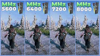 DDR5│5600 MHz vs 6400 MHz vs 7200 MHz vs 8000 MHz  Tested in 9 Games [upl. by Adnofal]