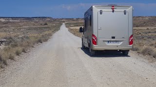 Le désert des Bardenas en camping car [upl. by Akcirederf]