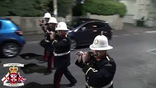 Omagh Protestant Boys FB  Castlederg Young Loyalists FB Parade 2024 [upl. by Herculie898]