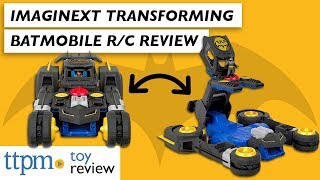 Inside Look at Imaginext DC Super Friends Transforming Batmobile RC Review from FisherPrice [upl. by Asirak50]