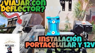 ¿VIAJAR CON DEFLECTOR Ventajas y desventajas  INSTALACIÓN DE 12V Y PORTACELULAR [upl. by Mya998]