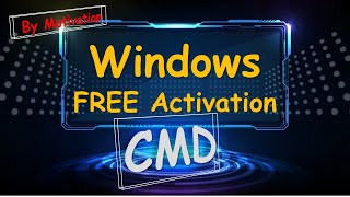 Activation de Windows gratuitement par CMD sans logiciels ou programmes [upl. by Taddeo601]