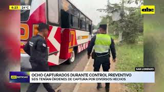 Ocho capturados durante control preventivo [upl. by Anovad216]