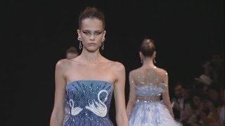 GEORGES HOBEIKA Haute Couture Autumn Winter 201819 collection [upl. by Amluz]