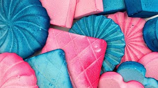 Dyed chalk★COLORED GYM CHALK★Crispy powder★Compilation set★Oddly satisfying video★ [upl. by Solange115]