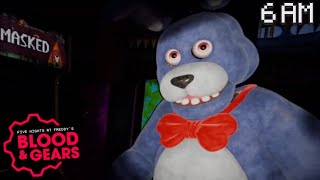 GETTING ATTACKED BY ANIMATRONICS AFTER 6AM  FNAF Blood amp Gears [upl. by Yeldahc]