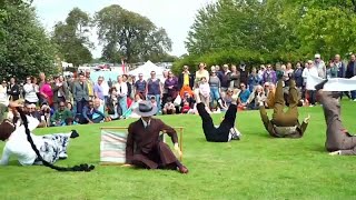 Chap Olympiad celebrates British eccentricities with umbrella jousting and tea pursuit [upl. by Nomihs]