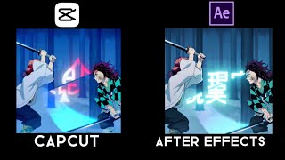 My CapCut VS After Effects  Tanjiro VS Sabito Uniquevfx remake [upl. by Alistair374]