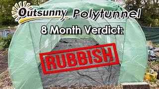 I Used An Outsunny Polytunnel For 8 Months  REVIEW [upl. by Halullat]