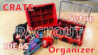 CRATE amp Organizer Toolbox Milwaukee PACKOUT Mods  Setup  Ideas [upl. by Grace680]