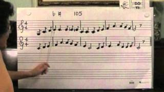 105  sight singing practice in C major  You Are My Sunshine [upl. by Nauqal83]