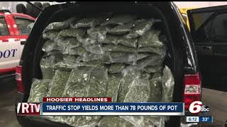 More than 78 pounds of marijuana seized during traffic stop on I70 in Greenfield [upl. by Levan]