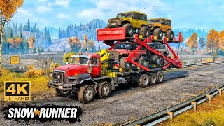 Paystar 5600TS Offroad Truck Double Decker In SnowRunner Season 14 offroad truck 4k [upl. by Pineda]