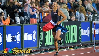 Frances Sasha Zhoya STORMS to 110m hurdles win at Diamond League  NBC Sports [upl. by Siaht]