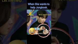 Jungkook reaction is so cute 🥰jungkook bts shorts [upl. by Revorg]