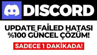 Discord Update Failed Hatası Nasıl Çözülür Discord Update Failed Hatası Alıyorum Ne Yapmalıyım [upl. by Anelyak881]