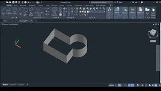 Using Extrude in AutoCAD 2020 [upl. by Astrahan]